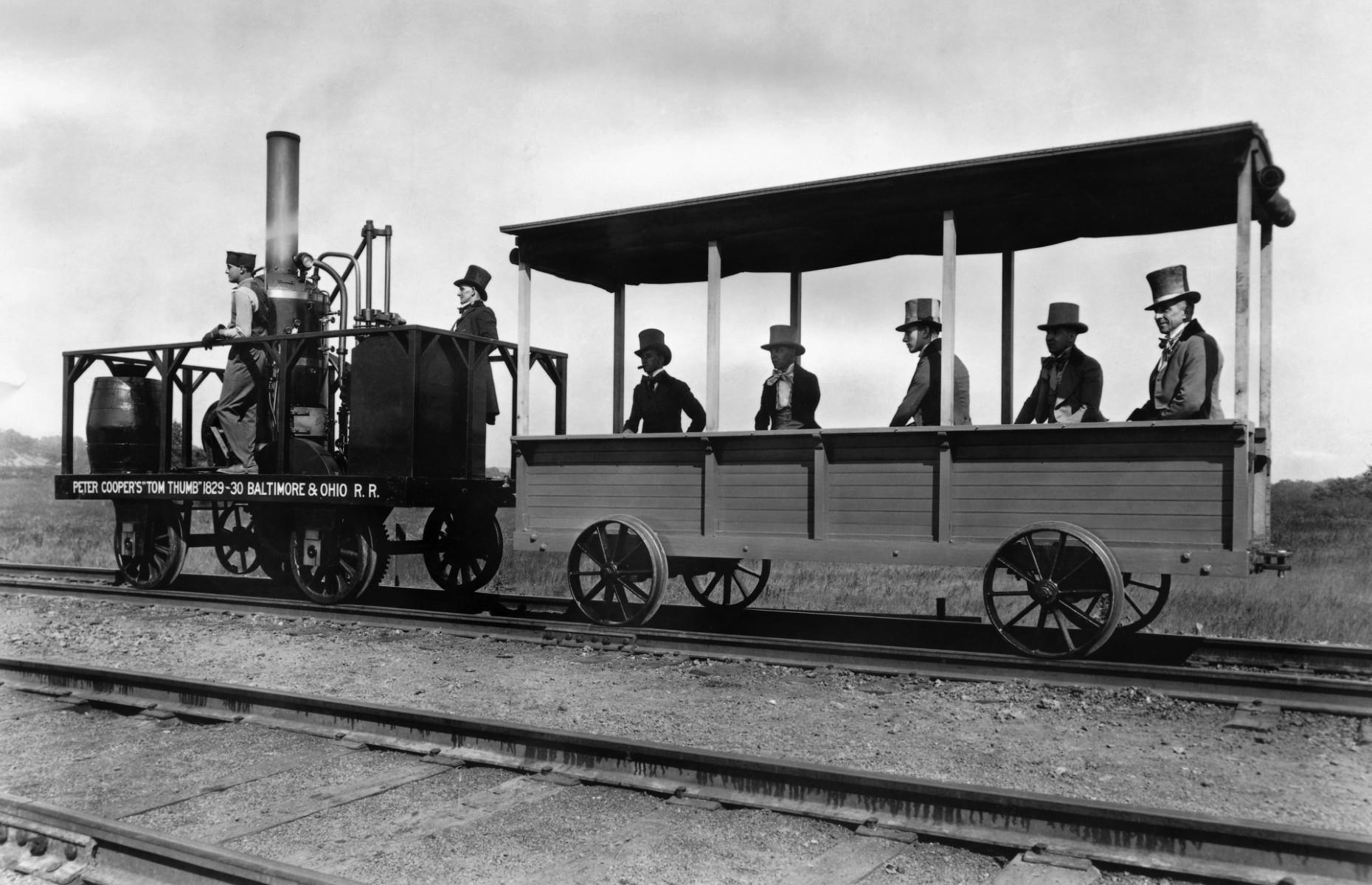 1830: The first steam locomotive